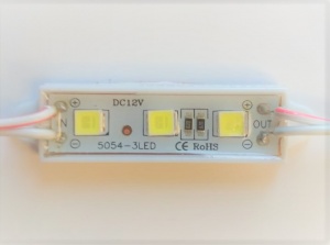 картинка Модуль SMD 5054/3LED 66Lm 36х9х3,5мм IP65 0,72W 120° (белый холодный) от магазина gslight