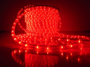 картинка Дюралайт LED круглый, 2 жилы, 13мм, 220V красный от магазина gslight