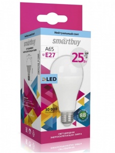 картинка Светодиодная (LED) Лампа Smartbuy-A65-25W/4000/E27 от магазина gslight