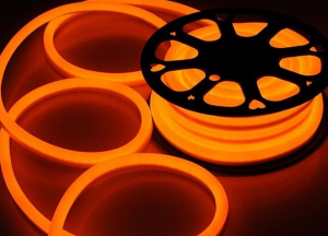 картинка Гибкий неон круглый 220V SMD 2835 144LED/m 14mm (оранжевый) от магазина gslight