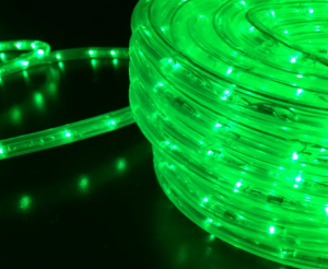 картинка Дюралайт LED круглый, 2 жилы, 13мм, 220V зеленый от магазина gslight