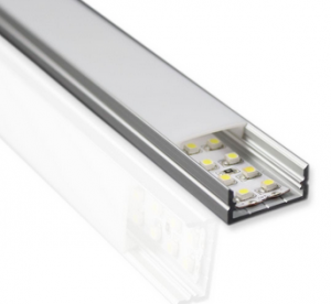 картинка Алюминиевый профиль 2310 (2000х23х10мм с рассеивателем) от магазина gslight