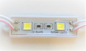 картинка Модуль SMD 5054/2LED 44Lm 45х12х6мм 0.48W IP65 120° (белый теплый) от магазина gslight