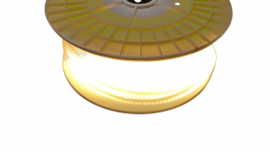 картинка Лента COB 208д/м 10Вт/м  IP67 220v белый-тёплый (65мм рез) 50 м PRO от магазина gslight