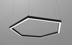 картинка Светильник GS-PROF-HEXAGON-HOLE-1493х1298мм, сторона 750мм, 90Вт от магазина gslight