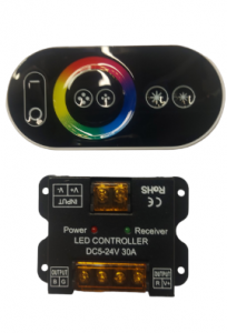 картинка Контроллер RGB с пультом RF Touch 30A (12/24V,360/720W) от магазина gslight