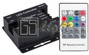 картинка RGB-контроллер LN-RF20B 24A (12-24V, 288-576W, ПДУ RF) от магазина gslight