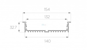 картинка Алюминиевый профиль встраиваемый GS.15432 v2.0 без экрана от магазина gslight
